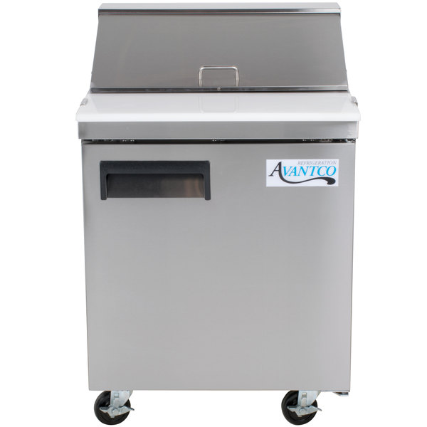 Avantco APT-27-HC 27" 1 Door Refrigerated Sandwich Prep Table
