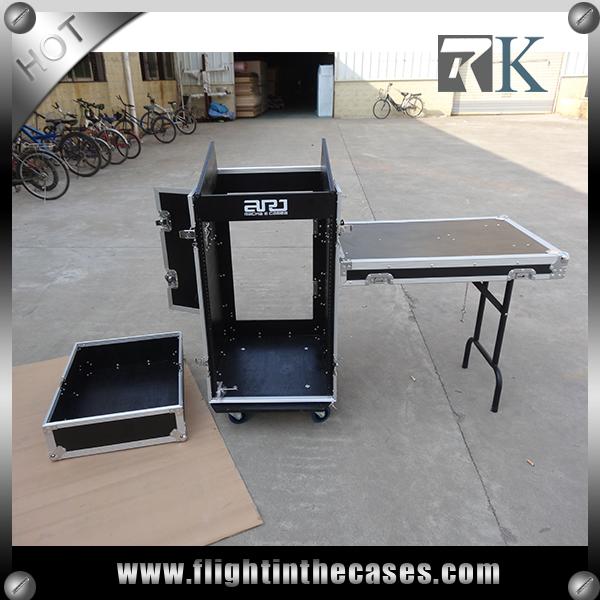 16U Rack Flight Case With Side Table
