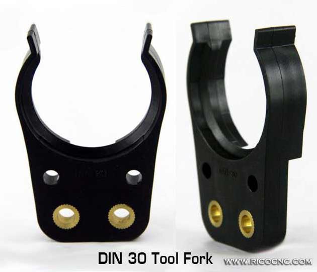DIN30 Tool Fork Black ISO30 Tool Grippers for ATC HSD Spindle