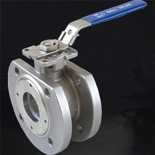 R416 1 Piece Wafer Flanged Ball Valve