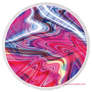 Neo pop round beach towels wholesale