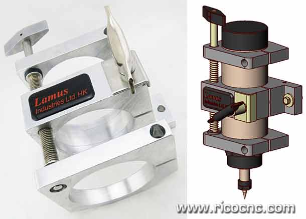 DIY Height Adjustable Spindle Mount Bracket Clamp for CNC Router Spindle Motor