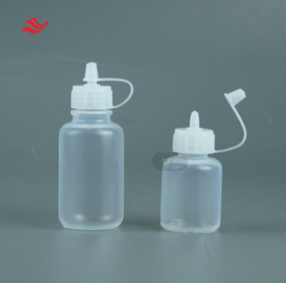PFA drop bottle, add sample and add water, drop shape, resistant to HCL HF