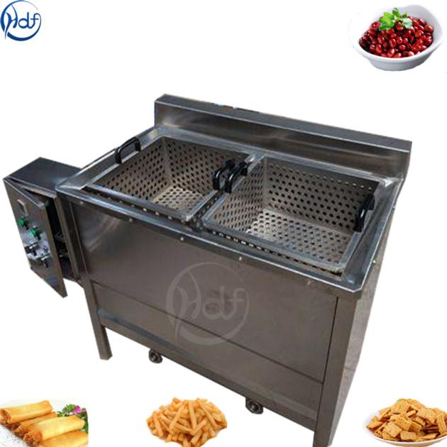 Snack Potato Chip Fryer Equipment , Restaurant Chicken Deep Fryer Machine