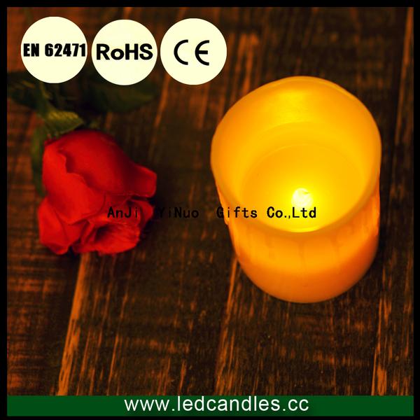 Remote Control ivory dripping flameless Led Candle with high quality