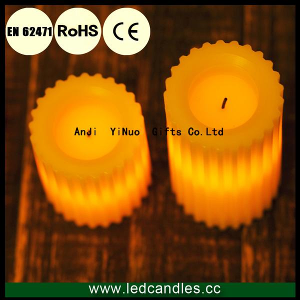 2pcs/set LED Flameless Candle for Bars and Restaurant Decoration