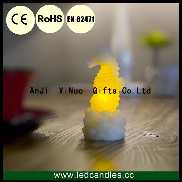 Seahorse Wax LED Candle for Children Gift