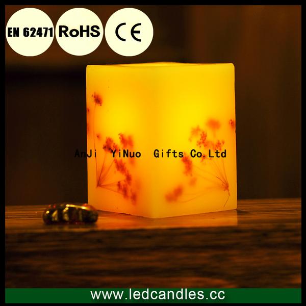 Flowers led candle 