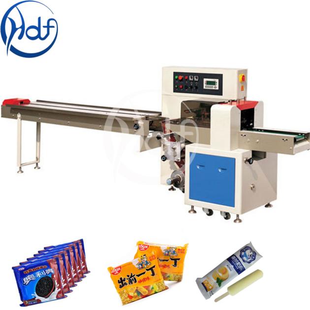 Candy Pillow Pouch Packaging Machine , Stationary Food Box Packaging Machine