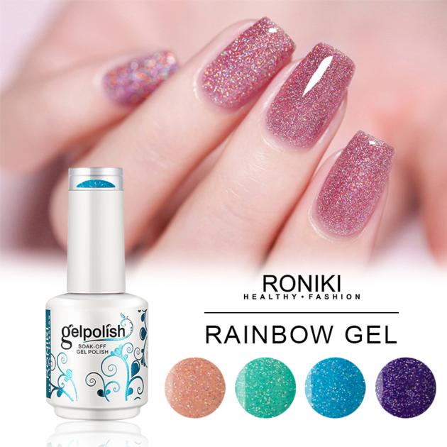  RONIKI Rainbow Gel Color,