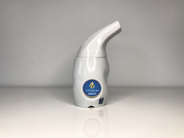 Titanium Drop porcelain inhaler