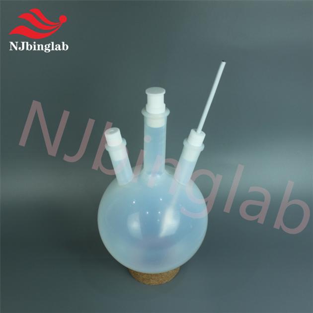 Laboratory PFA round bottom flask, water bath oil bath heating