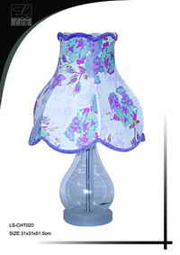 Table lamp with ceramic base