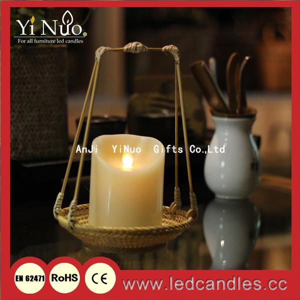 Handmade bamboo arts crafts/hand held bamboo candle holder
