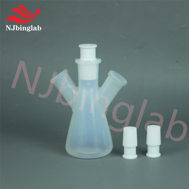 PFA triangular flask with smooth inner wall, easy to clean, and no sample adhesion