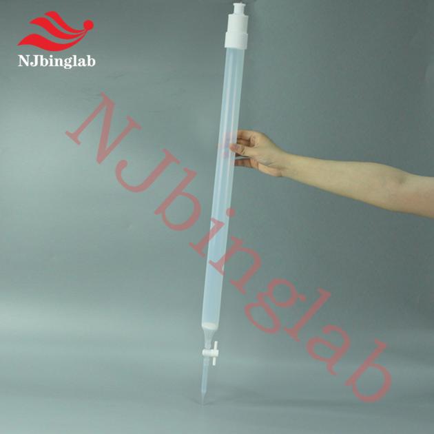 Teflon chromatography column, translucent, easy to observe, no particles precipitated