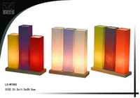 Wooden base table lamp