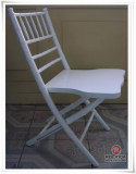 white chiavari folding chair