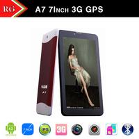 Free Shipping RongGing 7 Inch MTK Quad Core Cortex A7Android 4.2 Tablet PC 3G PAD 4 WCDMA HDMI /GPS/