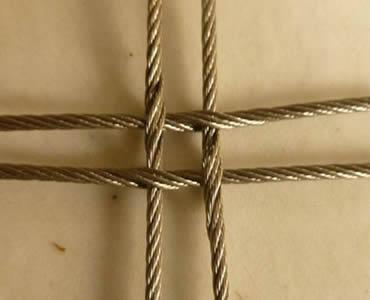 Stainless steel square rope mesh