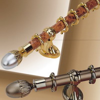 PVC laminated curtain rods