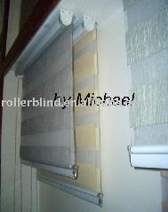 finished Zebra sunscreen roller blind
