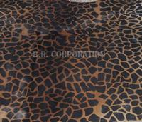 Hair on Leather - Giraffe print