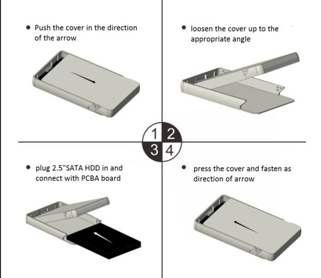 2 5 Inch HDD Plastic Enclosure