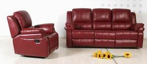 HSH9023=Recliner sofa, loveseat and armchair in leather