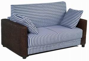 HSH7017=Sofa bed with wicker trimming arm