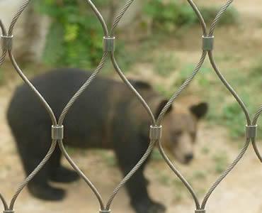 Stainless steel aviary rope mesh