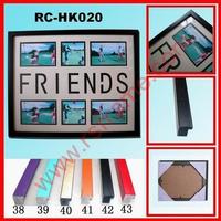 Supply black multi windows matboard picture frame with letter 