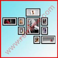 Supply black creative combination fashion home decoration wall frames 
