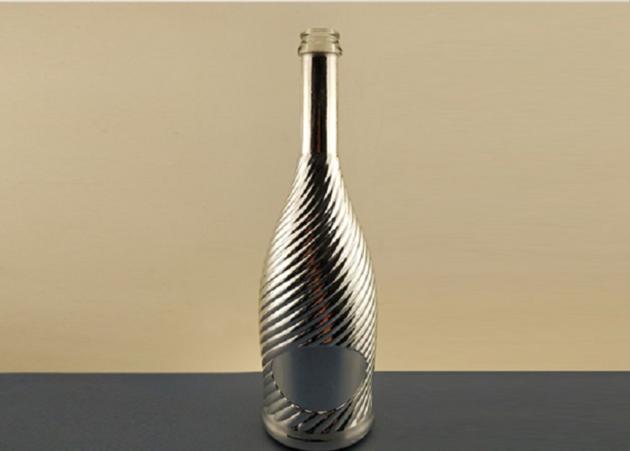 750ml Luxury Gold Colored Champagne Glass Bottles