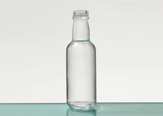 50ml Small Size Normal Flint Cylindrical Round Gin Bottle