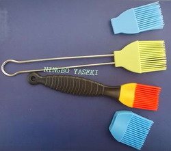 silicone brush, silicone glazing brush, silicone cooking brush, basting brush,BBQ silicone brush