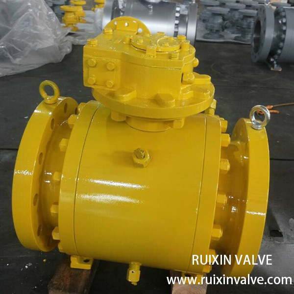 API 6D Forged Steel A105 Trunnion Mounted Ball Valve 