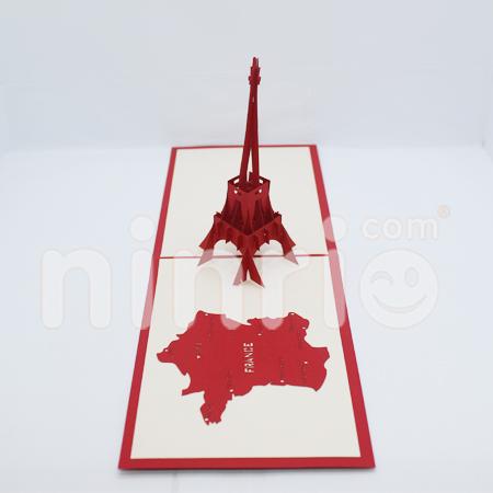 Eiffel Tower 3d Pop Up Card
