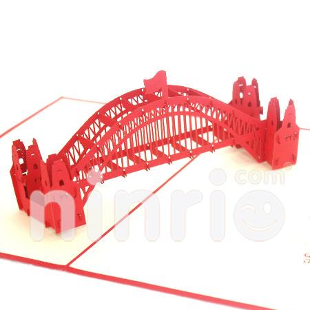 Harbour bridge Australia 3d pop-up card