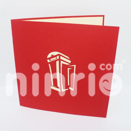 Public Telephone 3d Pop Up Card