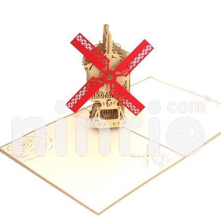 Windmill 3d Pop Up Card