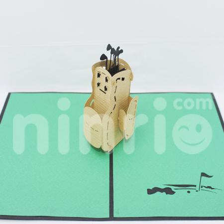 Golf 3d Pop Up Card