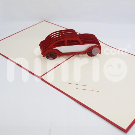 Car 3d pop-up card