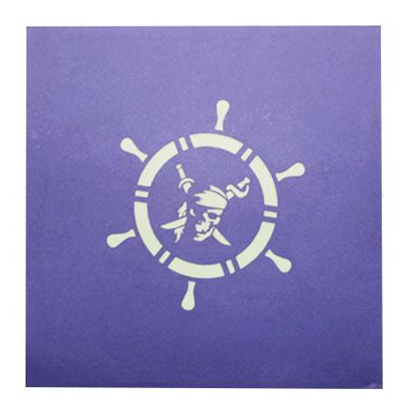 White Pirate Ship 3d Pop Up