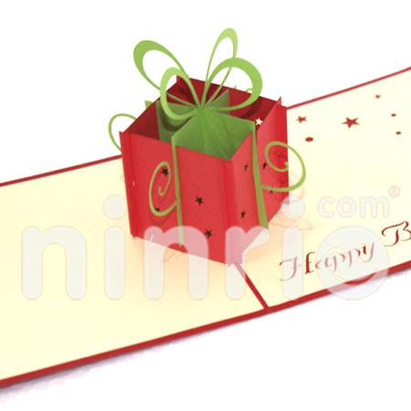 Gift Box 3d Pop Up Card