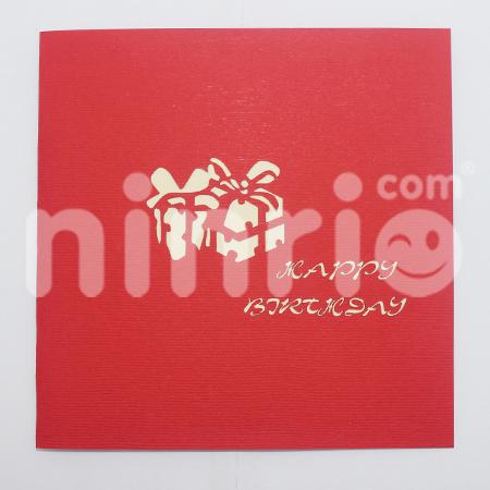 Gift Box 3d Pop Up Card