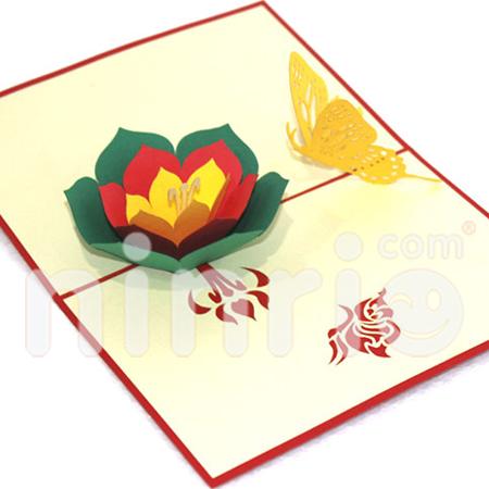 Butterfly Amp Flower 3d Pop Up