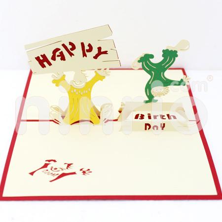 Clown Happy Birthday 3d Pop Up