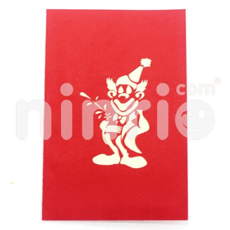 Clown Happy Birthday 3d Pop Up