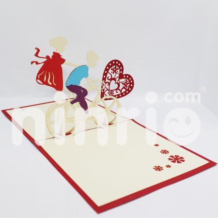 Love Bike 3d Pop Up Card